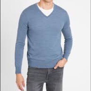 Banana Republic Extra Fine Merino Wool Sweater; Blue; Size Small